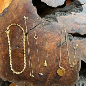 Lot of four Madewell & J. Crew necklaces